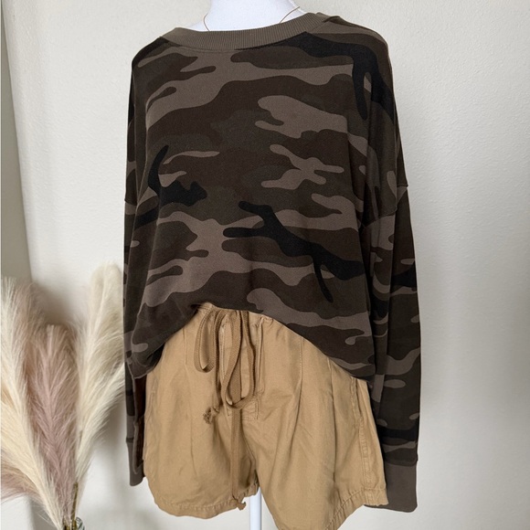 Time and Tru - Olive Military Print Sweater - Picture 10 of 11